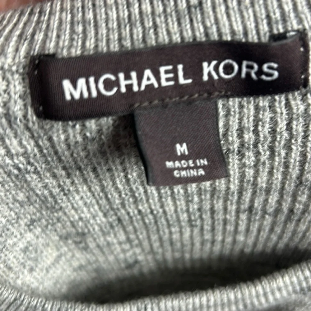 Michael Kors Waffle Knit Crew Neck Sweater Size M